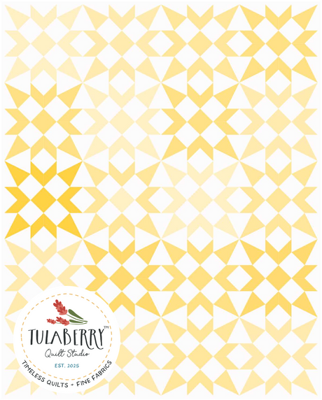First Light quilt pattern drawing — heirloom quilt design by Tulaberry Quilt Studio