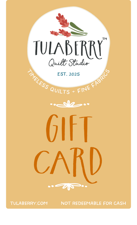Tulaberry Quilt Studio digital gift card