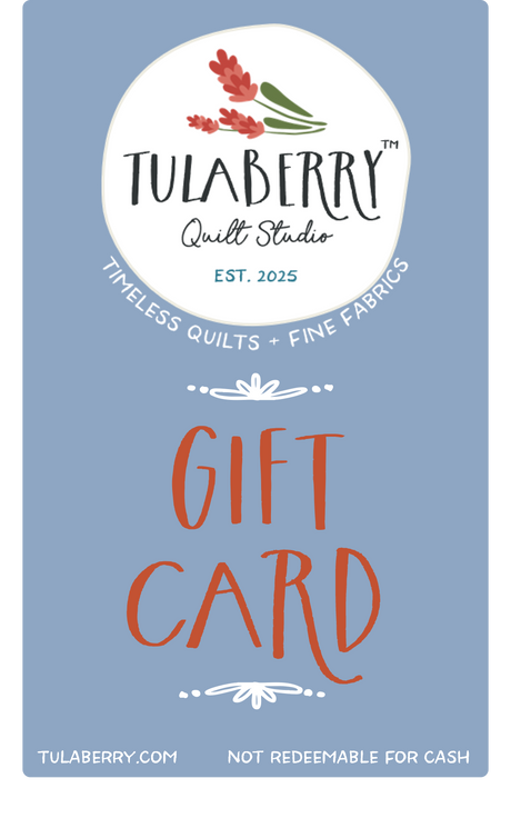 Tulaberry Quilt Studio digital gift card