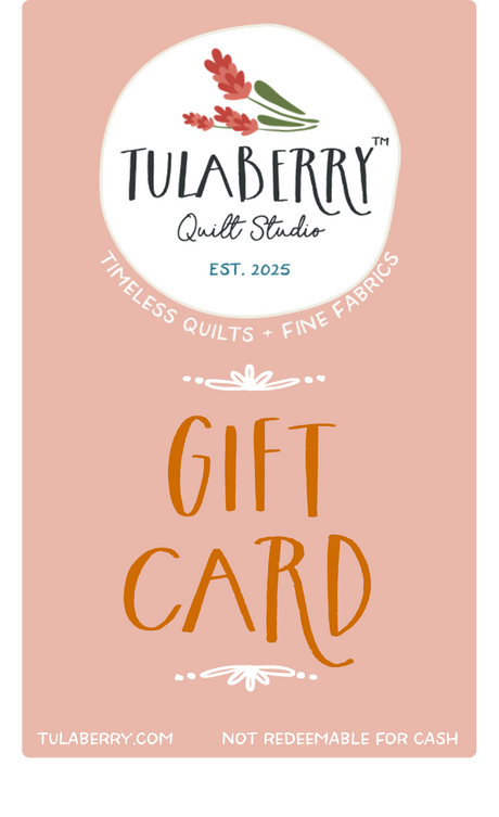 Tulaberry Quilt Studio digital gift card