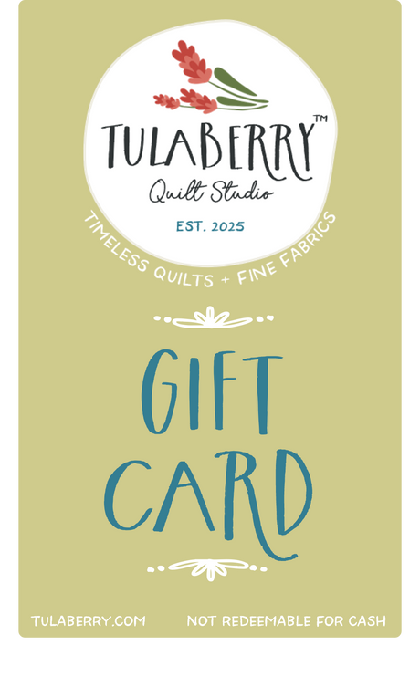 Tulaberry Quilt Studio digital gift card