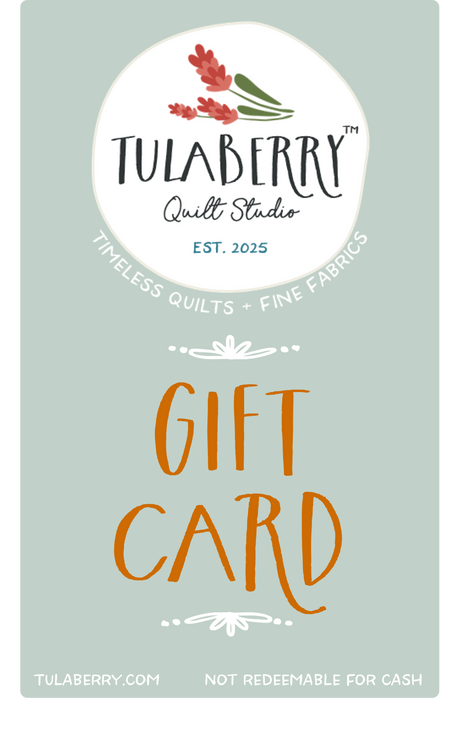 Tulaberry Quilt Studio digital gift card